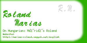 roland marias business card